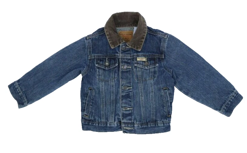 Chaqueta de Camionero Levi Strauss Signature Niños Lavado Medio Botón Frontal Denim 3T Foto 1 de 4