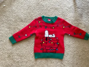 snoopie christmas new year ugly sweater kids 4T - Picture 1 of 6