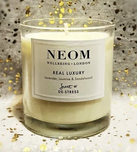 NEOM~Real Luxury~DE-STRESS Scented Candle~Lavender & Jasmine~185g / 6.52oz~NWOB~ - Picture 1 of 1