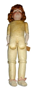 Kestner Doll 154/12 DEP Germany 26“ Leather Body blue sleep eyes Porcelain - Picture 1 of 24