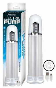 Rechargeable Electric Penis Pump 4 Levels Of Suction Power W/Penis Ring Clear - Picture 1 of 5
