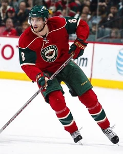 Foto de hockey Brent Burns Mid Game Action Minnesota Wild 8x10 NHL - Imagen 1 de 1