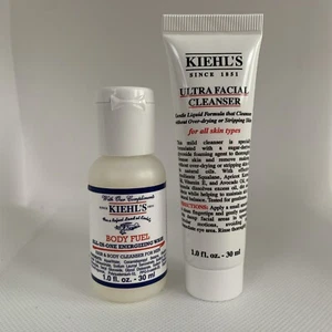 2pc Kiehl's Body Fuel All-In-One Energizing Wash + Cleanser 1oz/30mL Each - Picture 1 of 3