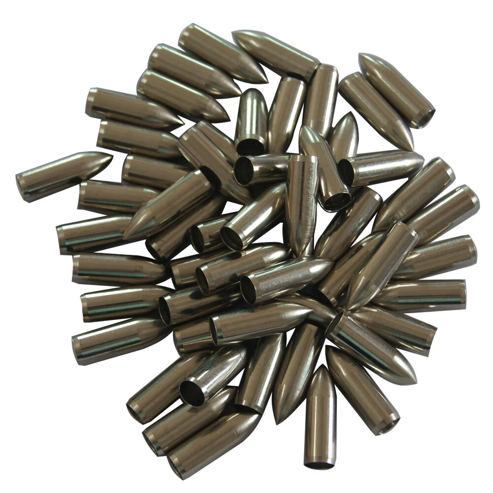 100pk Glass fiber Arrow Field Points 80gr arrow points tips for ID 8.0mm arrows - Image 1 of 4