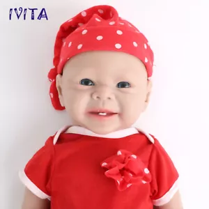 Juego de Disfraz de Muñeca de Silicona Suave 19" Lindo Niña Juguete Regalo para Niños 3400 g - Imagen 1 de 12