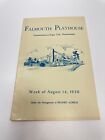 Falmouth Playhouse Coonamessett Cape Cod MA August 1950 Theatre Program A1