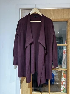 Jaeger wool and cashmere waterfall cardigan - Picture 1 of 7