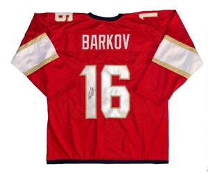 Alexsander Barkov Autographed Stanley Cup Custom Florida Panthers Jersey COA