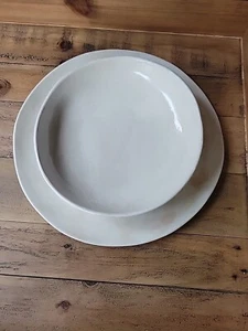 Pottery Barn Fortessa Cloud Terre No 2 Camila 4 Dinner Plates 4 Bowls - Picture 1 of 5