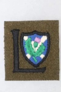 SIGNO DIVISIONAL DE FORMACIÓN DE FORMACIÓN DE TIERRAS BAJAS DEL EJÉRCITO BRITÁNICO PRIMERA GUERRA MUNDIAL #1 - Imagen 1 de 1