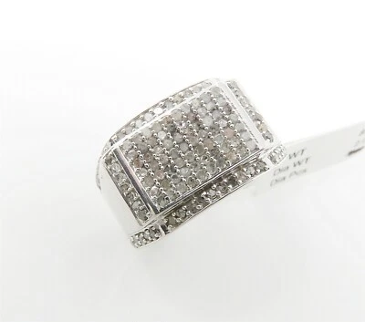 NYJEWEL Nuevo Anillo Grande Plata de Ley 925 2ct Diamantes Sello Etiqueta $389 Foto 1 de 4