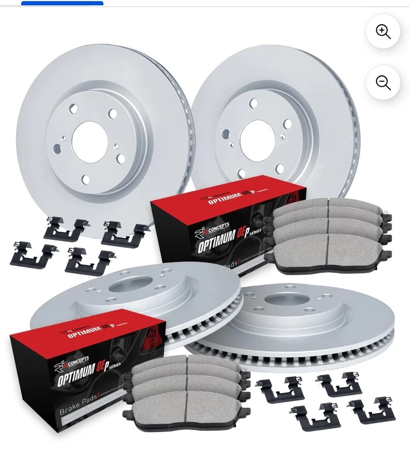 Передние и задние роторы и тормозные колодки для Ford Explorer, Lincoln Aviator - Изображение 1 из 4