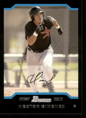 Bowman Héctor Giménez 2004 #264 año fiscal, RC Houston Astros Foto 1 de 2