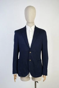 Eleventy Men’s Navy Blazer Unlined – Pima Cotton – Made in Italy – Size 48 - Picture 1 of 17