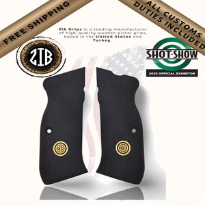 Empuñaduras Zib serie polímero empuñaduras de pistola para Sarsilmaz KILINC2000MEGA, logotipo de metal - Imagen 1 de 7