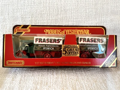 Matchbox Y27 1922 Foden Steam “C” Type Steam Wagon and Trailer “Frasers” - Image 1 of 4