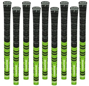 SHAPPRO Dual Compound Cord Golf Grips - Pride Green - Set of 9 - Brand NEW - Picture 1 of 3
