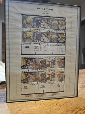 1973 US Stamps Scott 1489-1498 8 Cent Postal Union USPS Limited Edition Stamp K5 - Image 1 of 4