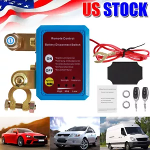 Remote Battery Disconnect Switch 12V 240A Battery Kill Switch for Car Anti Theft - Bild 1 von 10