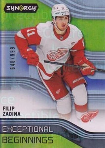 2019-20 Synergy Exceptional Beginnings Green #4 Filip Zadina - Picture 1 of 1