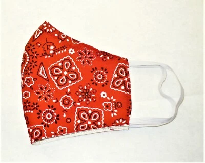 Face Mask Wire Adult Red Bandana - Изображение 1 из 4