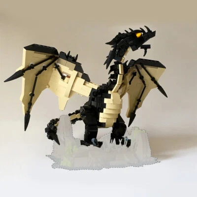 MOC: Dragon Perfect for Castle Scene Height: 10 Inches 704 Pieces Gift DIY - Image 1 of 4