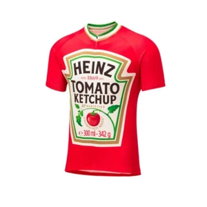 Retro Herren Heinz Tomate Ketchup Radtrikot Fahrradtrikot Radshirt Tops - Bild 1 von 4