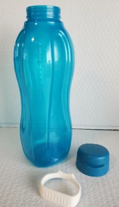 Tupperware Silhouette Water Bottle 2L w/ Handle Flip Top Seal ~ Aqua Blue New - Picture 1 of 5