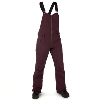 VOLCOM Womens 2023 Snowboard Snow - SWIFT BIB OVERALL Pant - BLACK PLUM