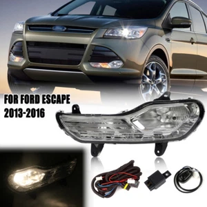 For Ford Escape 13-16 Halogen Fog Light Bumper Frame Cover Daytime Running Light - Imagen 1 de 9