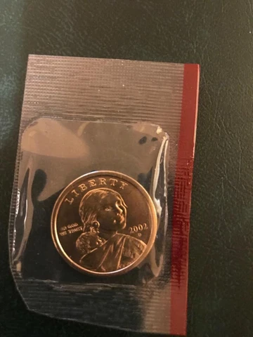 2002 P+D UNCIRCULATED SACAGAWEA DOLLAR STILL IN MINT CELLO NICE L@@K Cover