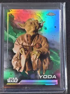 2024 Topps Chrome Star Wars #140 Refraktor YODA - Zdjęcie 1 z 2
