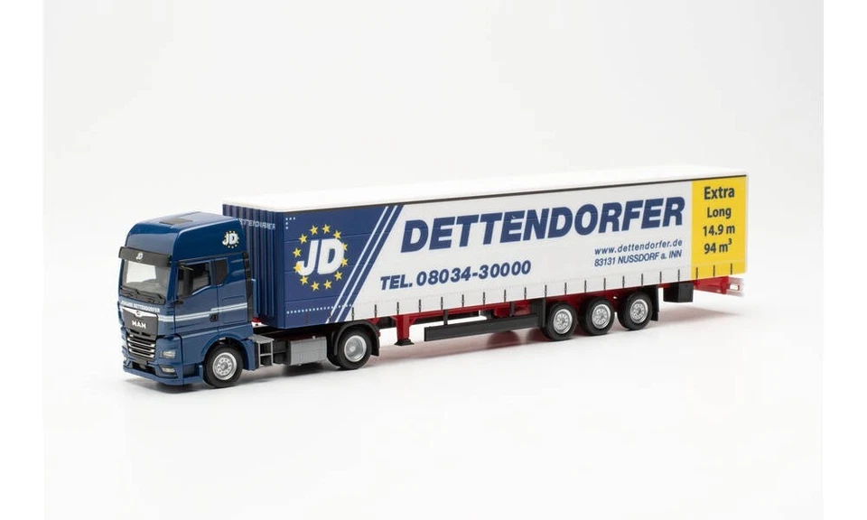 Herpa 315920 | MAN TGX GX Gardinenplanen-Sattelzug 15m | Dettendorfer | 1:87 - Bild 1 von 1