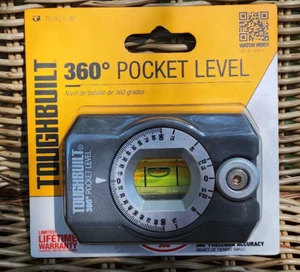 ToughBuilt Heavy Duty Die Cast Pocket Level 360-Degree with Earth Magnets NEW - Picture 1 of 11