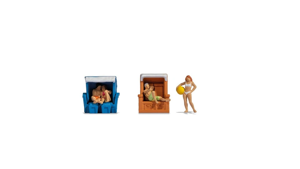 Noch H0 15852 Figuren-Set Im Strandkorb - Bild 1 von 1