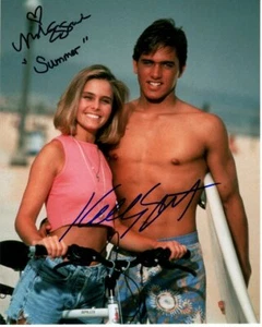 Foto 8x10 Baywatch firmada autografiada por NICOLE EGGERT y KELLY SLATER - Imagen 1 de 1