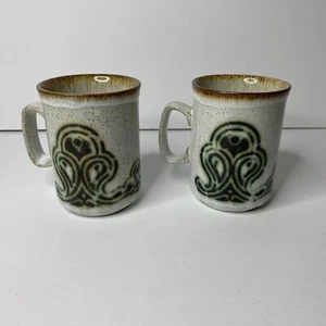 Vintage Rare Duncan Ceramics Scotland Coffee Mug Celtic Inspired Set Of Two - Picture 1 of 5