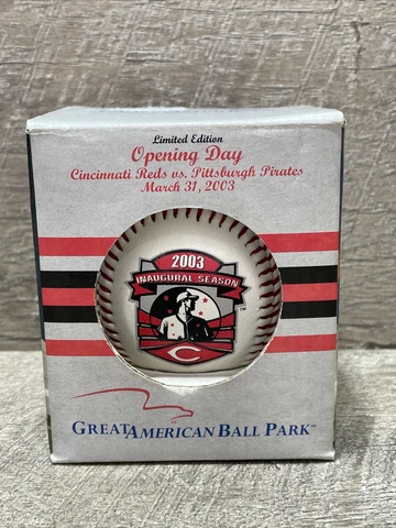 Cincinnati Reds Great American Ball Park 2003 Opening Day Baseball - NEW! Cover