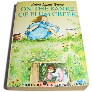 Vintage Laura Ingalls Wilder "On the Banks of Plum Creek" Children's Book - Imagen 1 de 11