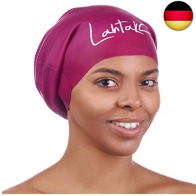 LAHTAK Schwimmkappe – Bademütze – Schwimmhaube – extra groß für Damen Herren Lange Haar