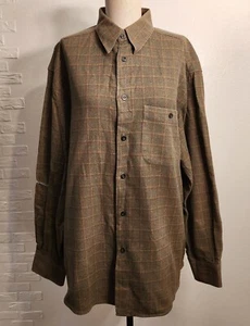 Zanella Shirt Men's Large Brown Striped Long Sleeve Button Up Made in Italy  - Picture 1 of 8