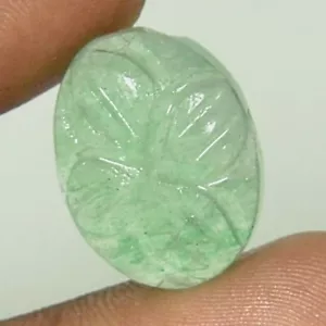 Carving Natural Fluorite Handcrafted Designer Gemstone 14.80Ct - Picture 1 of 9