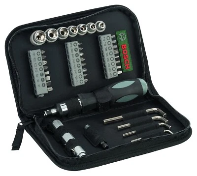 Bosch Standard Screwdriver Set (Green & Black) - 38 Pieces - Image 1 of 4