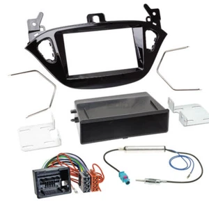 KIT installazione autoradio 1 e 2 DIN adattatore cavo OPEL Corsa E da 2014-2017 - Picture 1 of 1