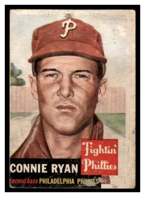 1953 Topps  Connie Ryan 102 Philadelphia Phillies  PR - Image 1 of 2