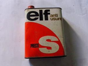 AUTOMOBILIA VINTAGE BIDON ANCIEN ELF PRESTI S ANTI USURE - Imagen 1 de 5