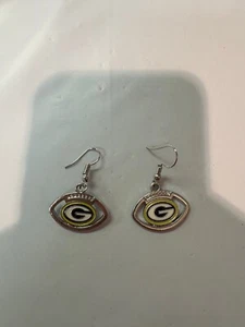 NFL Football Team Green Bay Packets Dangle Earrings Fashion US STOCK SHIP 1 Day! - Picture 1 of 2
