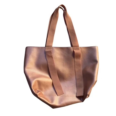 Saks Fifth Avenue Women’s PVC Bronze Shopping Tote Bag - Image 1 of 4