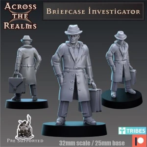 NPC - Eldritch's Horror - Briefcase Investigator | DnD Miniatures | Tabletop - Picture 1 of 1