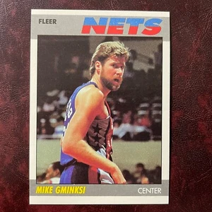 1987-88 Fleer Set MIKE GMINSKI ERROR #41 NEW JERSEY NETS ** MINT ** HIGH GRADE * - Picture 1 of 1